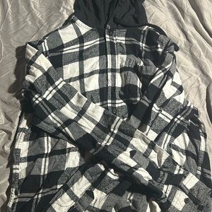 Flannel hoodie